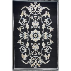 سجاد سفير تركي SRC05A اسود مولتي مقاس 50*80