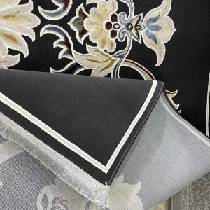 Turkish Safir Rug SRC05A Black Multi-Size 80*150