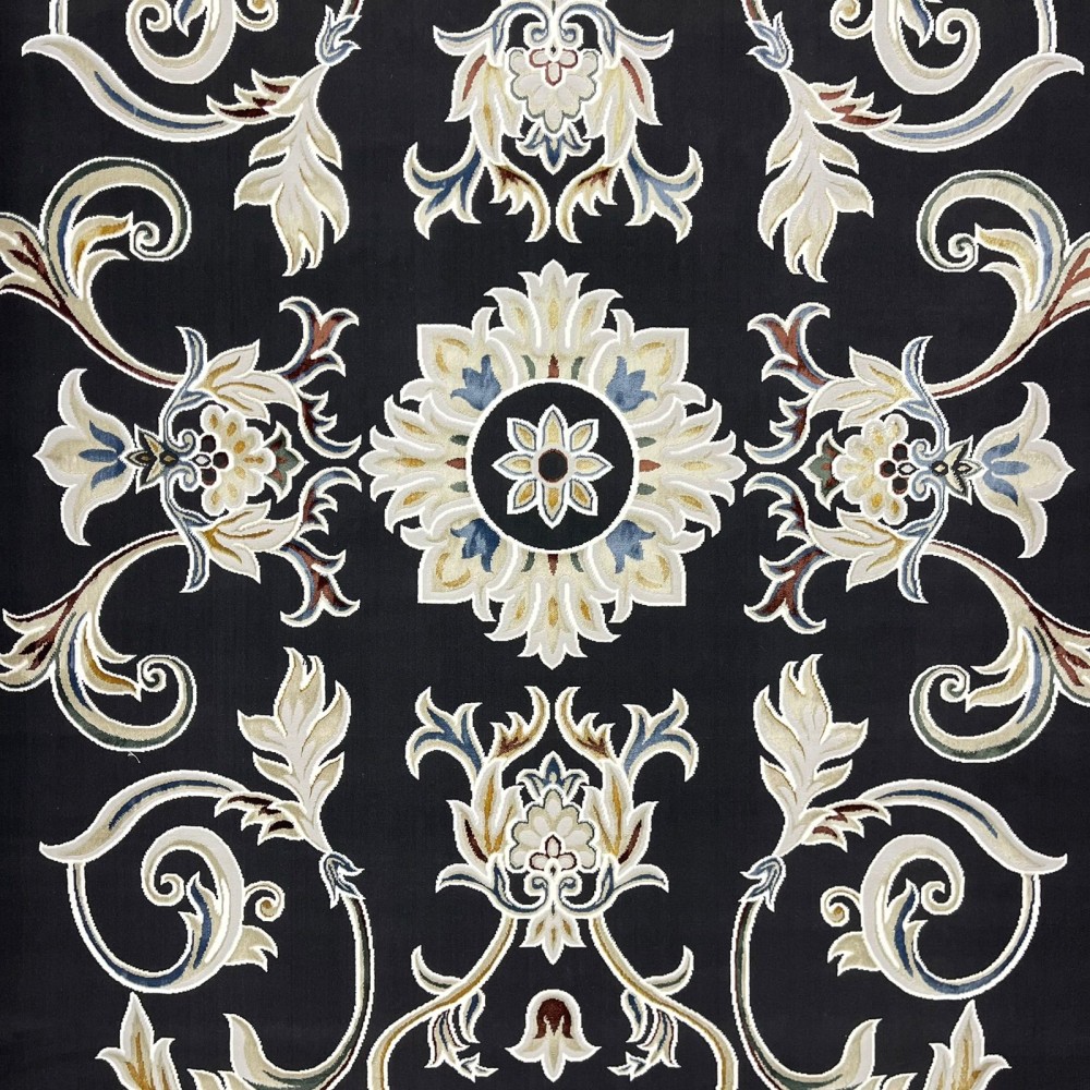 سجاد سفير تركي SRC05A اسود مولتي مقاس 50*80