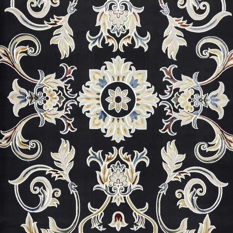 سجاد سفير تركي SRC05A اسود مولتي مقاس 50*80