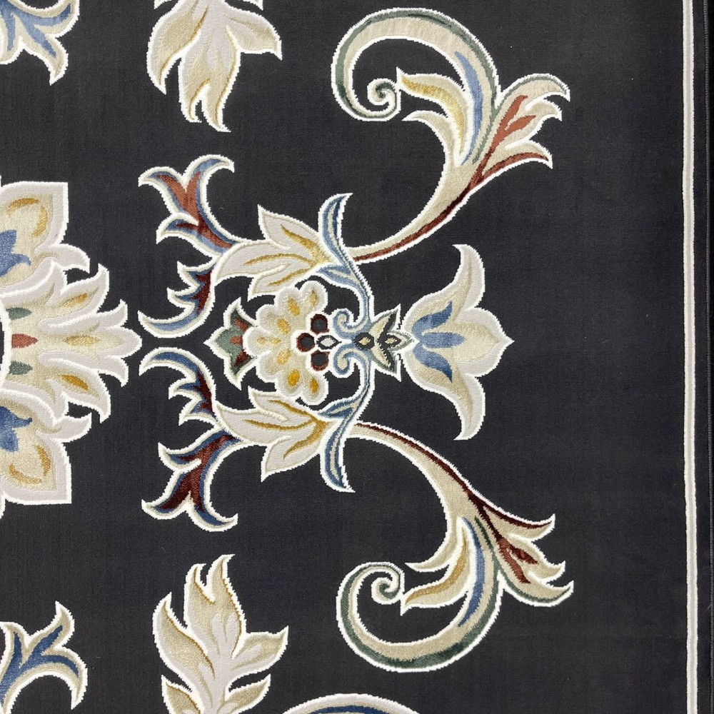 سجاد سفير تركي SRC05A اسود مولتي مقاس 50*80