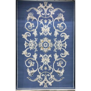Turkish Safir Rug SRC05A blue-Size 80*150