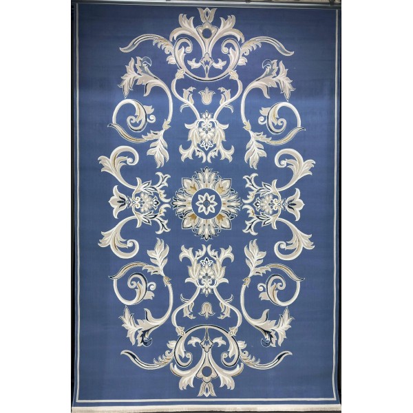 Turkish Safir Rug SRC05A blue-Size 80*150