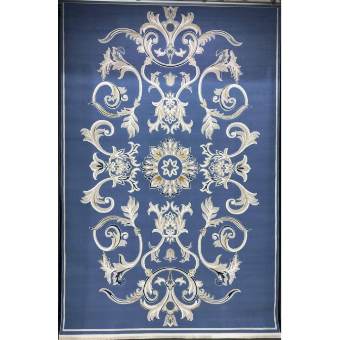 Turkish Safir Rug SRC05A blue-Size 100x300