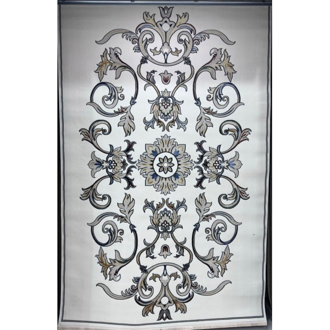 Turkish Safir Rug SRC05A cream multe-Size 100x300
