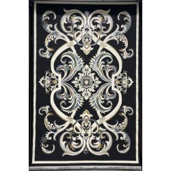 سجاد سفير تركي SRC06A اسود مولتي مقاس 100*300