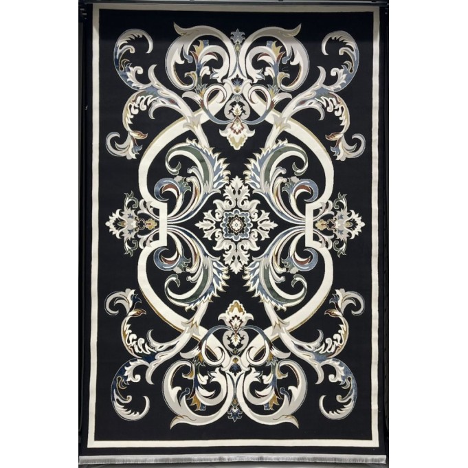 Turkish Safir Rug SRC06A Black Multi-Size 300*400