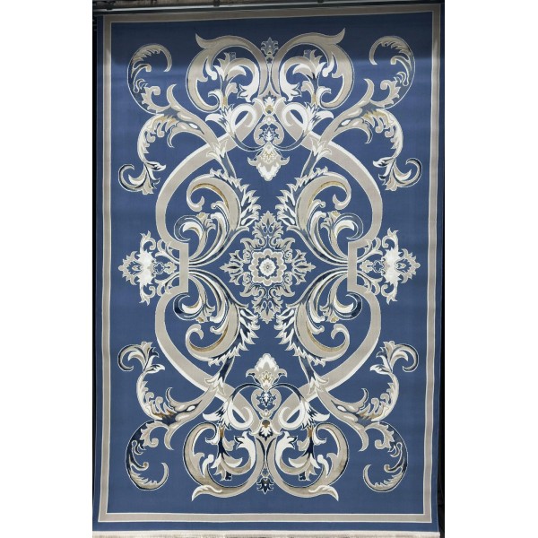 Turkish Safir Rug SRC06A blue-Size 150*220
