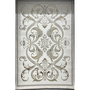 Turkish Safir Rug SRC06A cream beige-Size 100x300