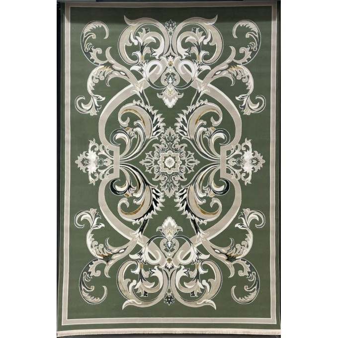 Turkish Safir Rug SRC06A green-Size 80*150
