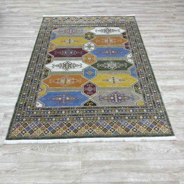 Turkish Oriental Carpet 17373Y10 Green Size 150*220