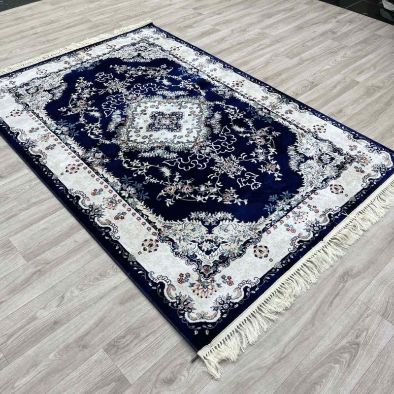 سجاد تركي سوبر اصفهان C709A لون كحلي مقاس 300*500