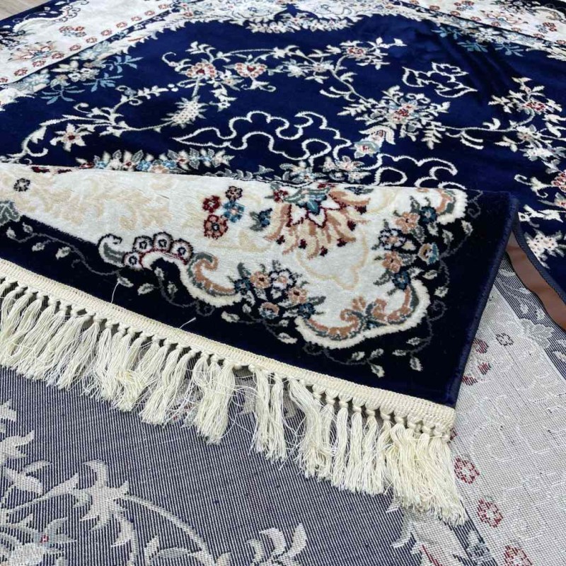 سجاد تركي سوبر اصفهان C709A لون كحلي مقاس 300*500