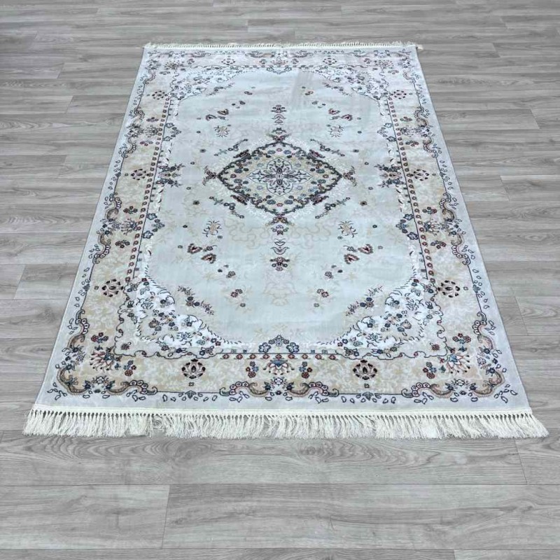سجاد تركي سوبر اصفهان C709A لون كريم مقاس 50*80