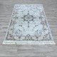 Turkish Super Isfahan Carpet C709A Cream Color Size 400*500