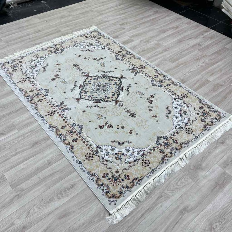سجاد تركي سوبر اصفهان C709A لون كريم مقاس 50*80