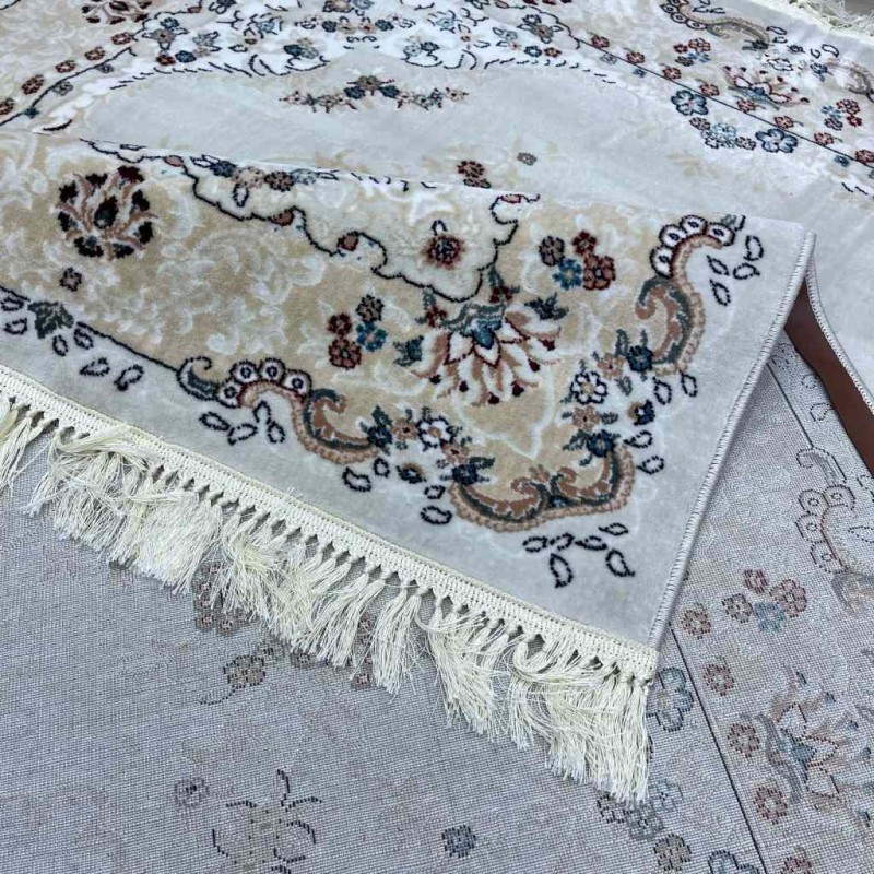سجاد تركي سوبر اصفهان C709A لون كريم مقاس 50*80
