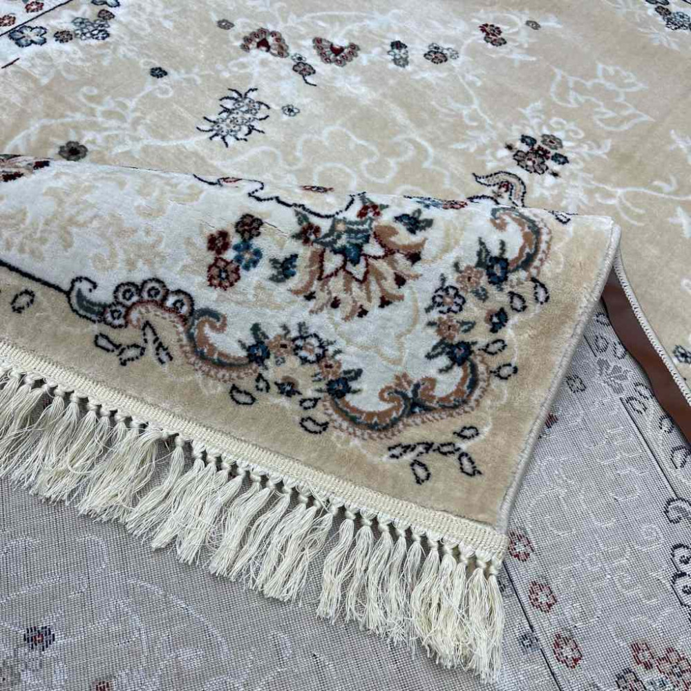 سجاد تركي سوبر اصفهان C709B لون كريم مقاس 300*500