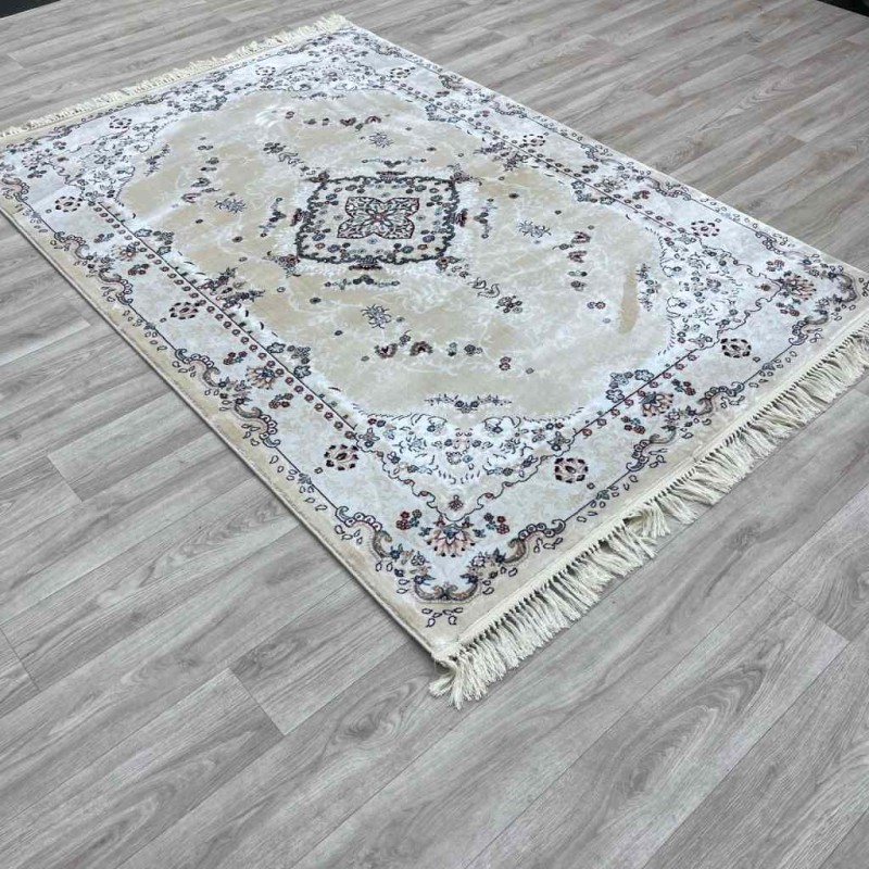 سجاد تركي سوبر اصفهان C709B لون كريم مقاس 200*300