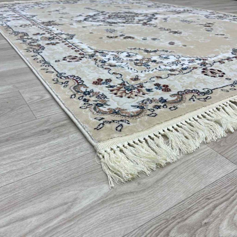 سجاد تركي سوبر اصفهان C709B لون كريم مقاس 200*300