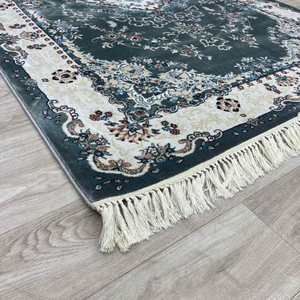 سجاد تركي سوبر اصفهان C709A لون رصاصي مقاس 50*80