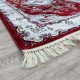 Turkish Super Isfahan Carpet C709A red Color Size 400*500