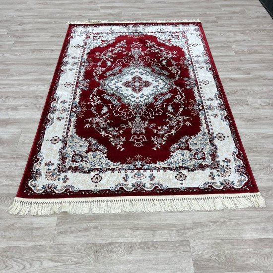 Turkish Super Isfahan Carpet C709A red Color Size 400*500