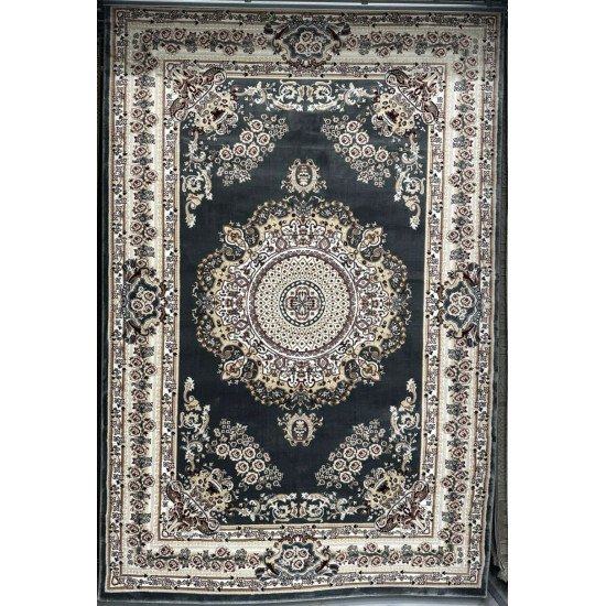 Turkish carpet Super Million 3658D gray color size 50*80