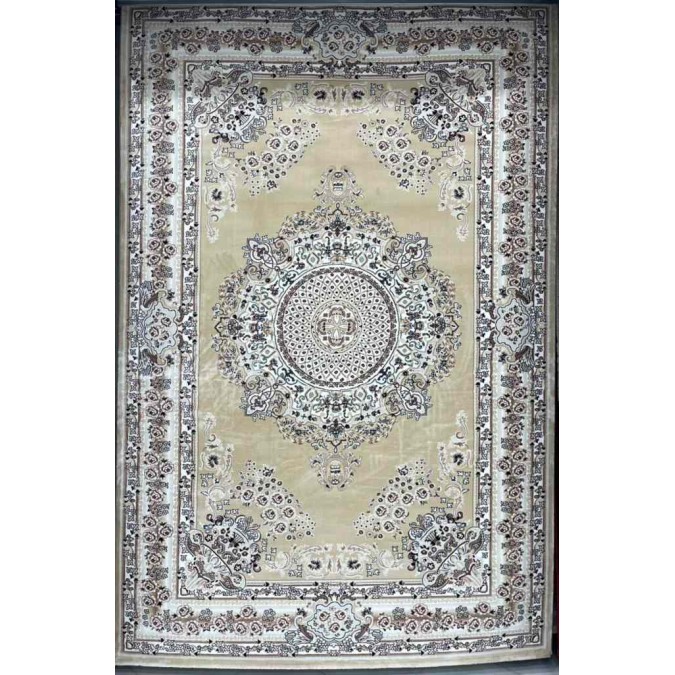 سجاد تركي سوبر مليون 3658D لون بيج مقاس 150*220