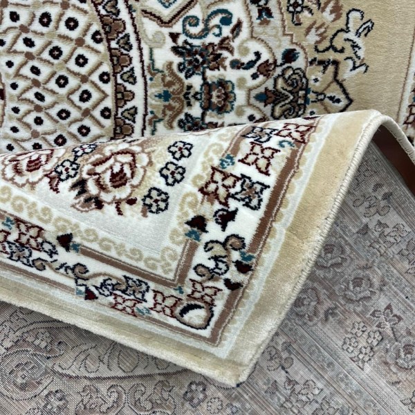 Turkish carpet Super Million 3658D beige color size 200*300