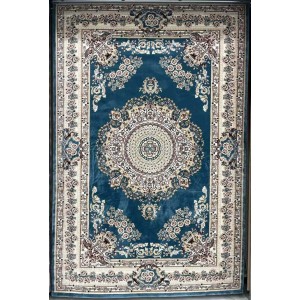 Turkish carpet Super Million 3658D navy color size 150*220
