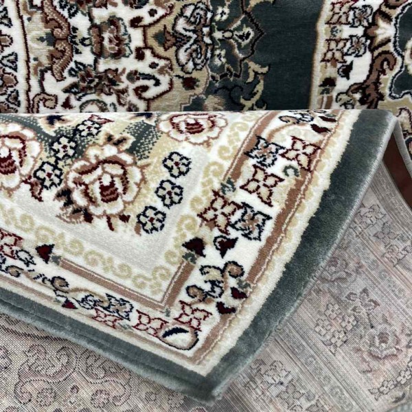 Turkish carpet Super Million 3658D gray color size 500*600