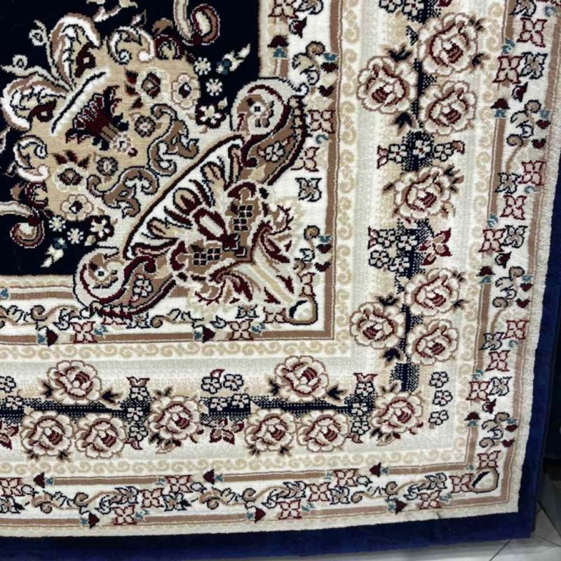 سجاد تركي سوبر مليون 3658D لون كحلي مقاس 500*700