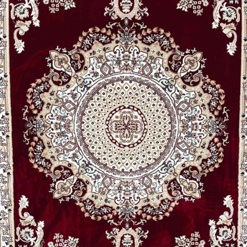 سجاد تركي سوبر مليون 3658D لون عنابي مقاس 500*700