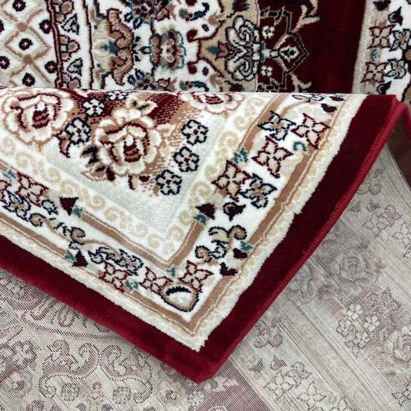 سجاد تركي سوبر مليون 3658D لون عنابي مقاس 500*700