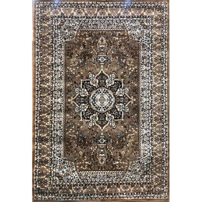 Turkish diamond carpet light brown