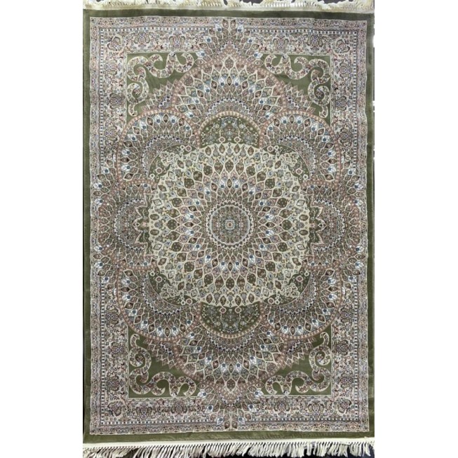 Turkish carpet Isfaha green