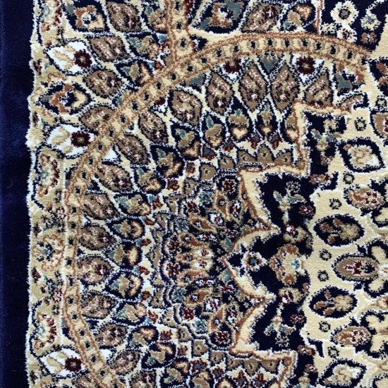 Turkish carpet Isfahan navy