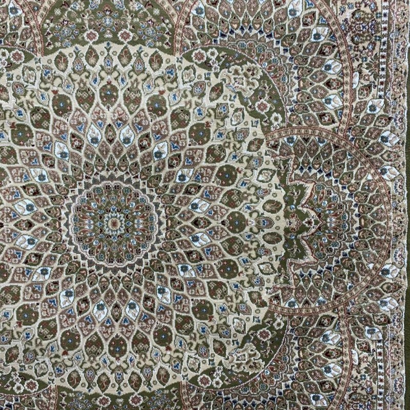 Turkish carpet Isfaha green