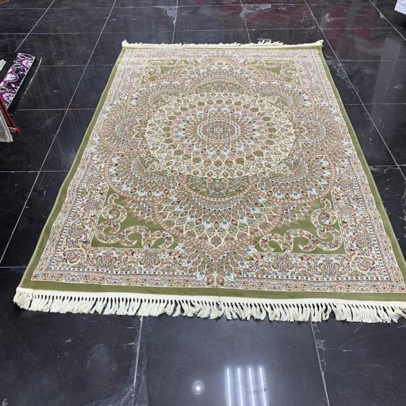 Turkish carpet Isfaha green