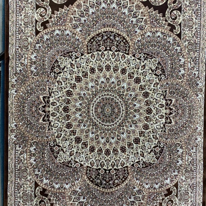Turkish carpet Isfahan Brown