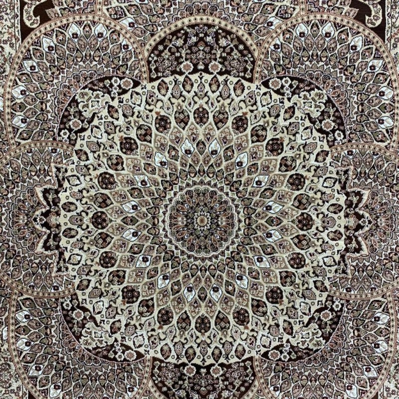 Turkish carpet Isfahan Brown