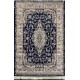 Turkish Tabriz carpet dark blue