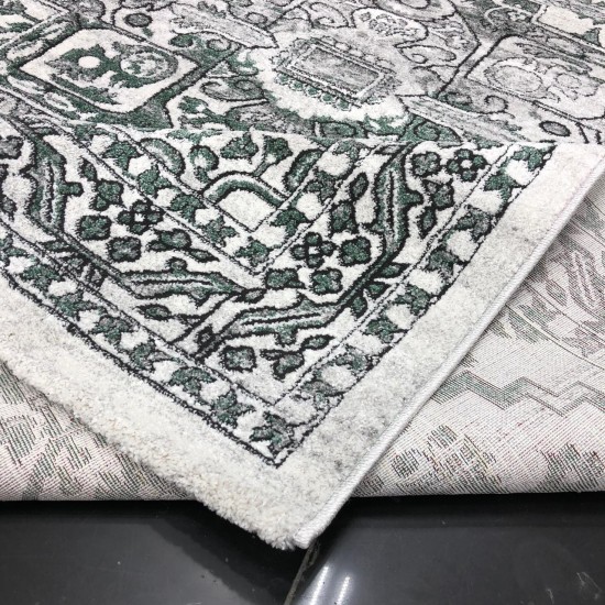 Turkish carpet Verona 42, gray and green