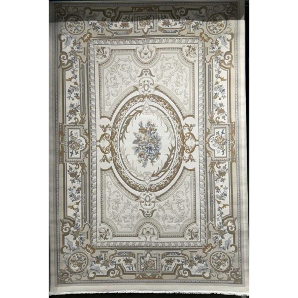 Turkish Andalusian Rug J687AF cream gray Size 150*150