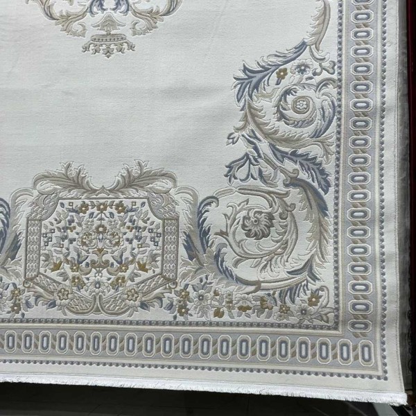 Turkish Andalusian Rug J603AG cream beige Size 150*150