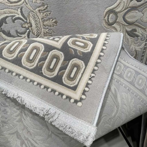 Turkish Andalusian Rug J603AG gray Size 100*300