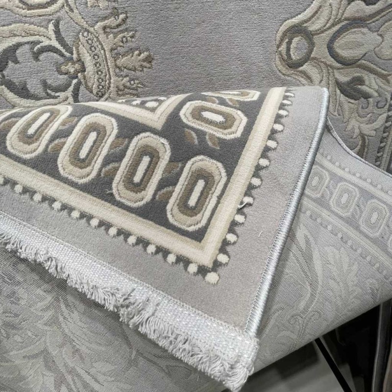 سجاد تركي اندلس J603AG رصاصي مقاس 150*150