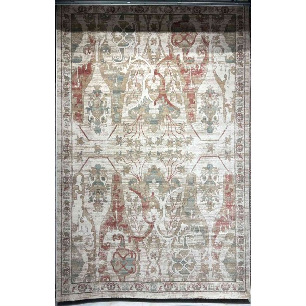 سجاد اريا بوهيمي تركي 0232A كريم اخضر فاتح مقاس 250*350 سم سجادة مجلس الشيوخ