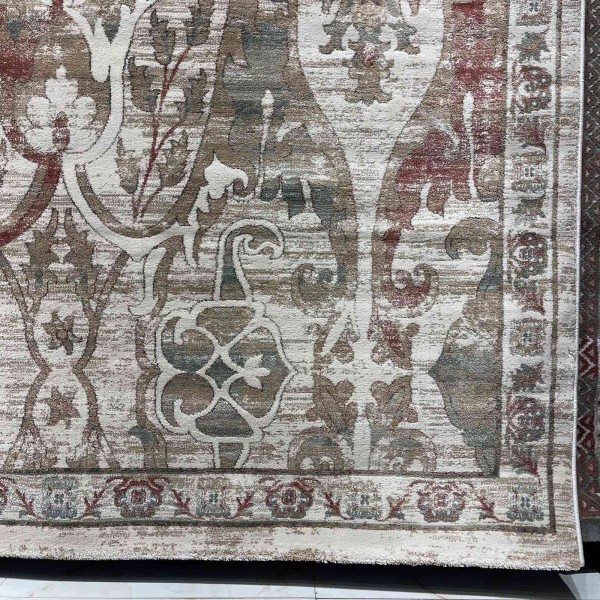 سجاد اريا بوهيمي تركي 0232A كريم اخضر فاتح مقاس 250*350 سم سجادة مجلس الشيوخ